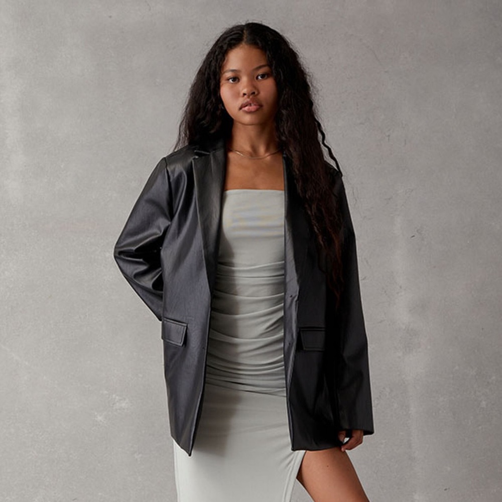 Faux leather jacket